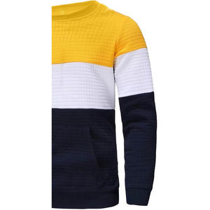 Sudadera de Cuello Redondo para Hombre, Premium, 100% Algodón, Tejido de Felpa, Ecológica, Transpirable, Diseño Estampado en Relieve en la Parte Delantera - Product Image 4