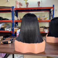 Perruques Lace Front en Cheveux Humains Vietnamiens Bruts de Qualité Supérieure, Sans Colle, Couleur Naturelle, Lisses, Ondulées et Volumineuses
