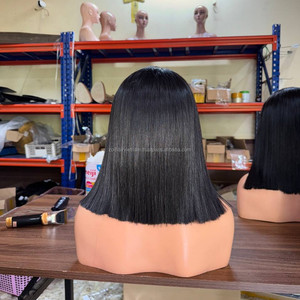 Premium Raw Hair Vietnamese Human Hair Lace Front Wigs for Lace Glueless Natural Color Smooth Straight Wave Bouncy - Product Image 4