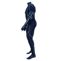 Conjunto de Rashguard y Pantalones de Jiu Jitsu Personalizados Blaze Fight Wear para Hombre, Conjunto de Rashguard y Mallas de Compresión Negras con Costuras en Contraste para Muay Thai