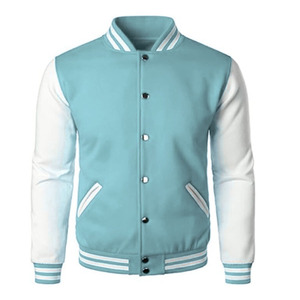 Men Varsity <b>Jacket</b> Long Sleeve Breathable Eco-Friendly Thick Fleece Stand Collar Custom Logo Front Printing varsity <b>jacket</b> - Product Image 2
