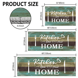 Set di 3 Tappeti da Cucina Boho, Tappetini Morbidi Antiscivolo per Cucina e Lavanderia, Tappeto Lavabile - Product Image 1