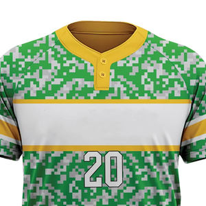 Ensemble de maillot et pantalon de baseball de qualité supérieure, design personnalisé, impression numérique, grande taille, manches courtes, pour équipe de softball - Product Image 5