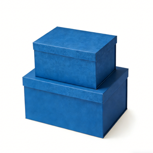 Cajas de Regalo de Lujo Redondeadas Hechas a Mano con Laminado Mate, de Terciopelo Sintético Desechable, con Cierre Magnético Autoenrollable de 2 mm - Product Image 1