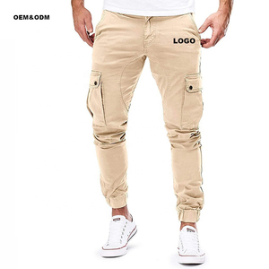 Pantalones Cargo Casuales de Lona 100% Algodón, Ligeros, de Tiro Medio y Transpirables - Product Image 1