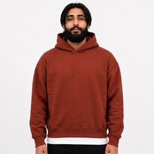 Custom Boxy <b>Pullover</b> <b>Mens</b> Hoodie Supplier Heavyweight Fleece Streetwear Brand Wholesale US Wholesale Buyers - Product Image 5