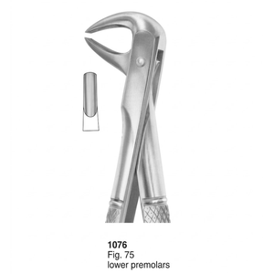 คีมถอนฟัน รุ่น Fig. ฟันกรามล่าง 75 ซี่ (แบบอังกฤษ) |   สแตนเลสเกรดพรีเมียม - Product Image 3