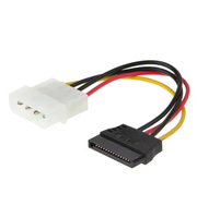 Cable de Alimentación FYX Stock de 4 Pines Molex a 15 Pines SATA, Adaptador de Alimentación IDE, Cable de Extensión de Alimentación para HDD/SSD, 20 cm