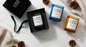 Velas Aromáticas de Lujo Hechas a Mano Lumos, Cera de Soya en Frasco de Vidrio, Decoración para el Hogar, Duración de 20-40 Horas - Product Image 3