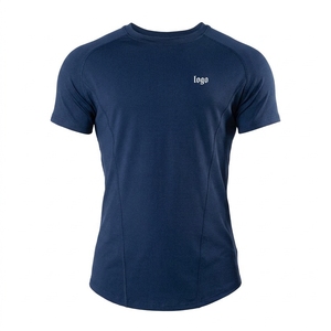 T-shirt basique à col rond pour homme, couleur unie douce, personnalisable avec logo sérigraphié, décontracté, à manches courtes, style streetwear, vente en gros - Product Image 5