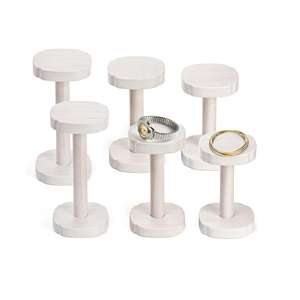 Expositor de Joyería de Madera Rústico para Mesa, Organizador de Accesorios para Pendientes - Product Image 4