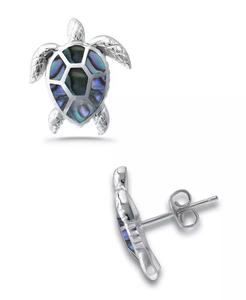 Abalone Inlay Turtle Stud Post Pendientes | Macy's - Product Image 1