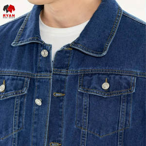 Chaqueta Vaquera Personalizada de Primera Calidad Ryan Pro Gear para Hombre con Cierre de Botones y Logotipo Personalizado - Product Image 4