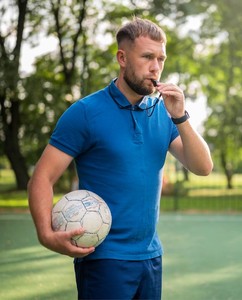 Polo à manches courtes pour homme avec poche, décontracté, en coton tricoté respirant, couleur unie, coupe classique, personnalisable - Product Image 1