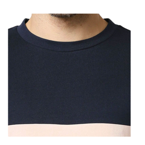 เสื้อยืดคอกลมแขนสั้นผู้ชาย ผ้าฝ้าย 100% ระบายอากาศได้ดี เป็นมิตรกับสิ่งแวดล้อม ลายทาง  น้ำหนัก 230 กรัม ทรงปกติ สวมใส่สบาย - Product Image 6