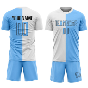 Mens <b>Soccer</b> Sportswear Uniform Breathable Jersey and Shorts Set for Football Matches and Training - Product Image 3
