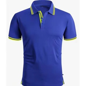 Polo de Golf de Manga Corta para Hombre, Tejido, Deportivo, Ligero, Transpirable, de Secado Rápido, con Cuello en Contraste y Logotipo Frontal OEM - Product Image 1