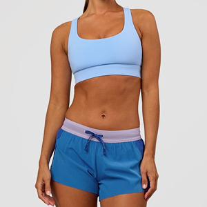 High Quality Women's Custom Hollow Out Back Running Sports <b>Bra</b> Solid Color Yoga Fitness Slim Fit Quick Drying Workout Tank Top - Product Image 3