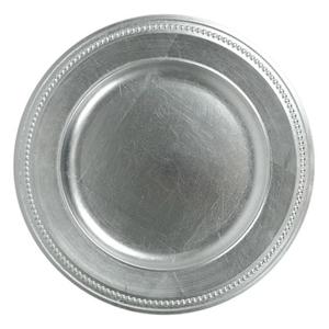 Assiette de présentation argentée de 12 pouces avec bordure décorative, fournitures pour restaurants et événements, designs personnalisables, assiettes de présentation alimentaire, vaisselle - Product Image 6