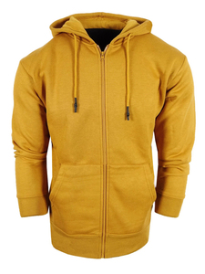 Vente en gros – Sweat à capuche zippé pour homme en molleton 100 % coton de qualité supérieure, couleur unie, avec logo personnalisé, chaud pour l'hiver - Product Image 5
