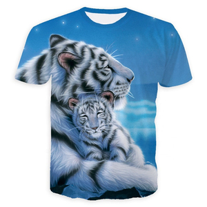 Camisetas de Playa de Verano para Hombre, Nuevas, a la Moda, con Estampado 3D, Cuello Redondo, Manga Corta, Corte Regular, Casual, Transpirable, Tejido Ecológico - Product Image 4