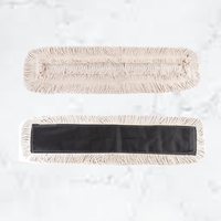 Tête de balai serpillère plate KSR à franges coupées en coton, écologique, robuste, industrielle, auto-essoreuse, réutilisable, pour usage commercial et domestique