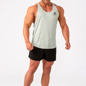 เสื้อกั๊กออกกำลังกายผ้าถักเนื้อนุ่ม ระบายอากาศได้ดี ยืดหยุ่นสูง ผลิตในปากีสถาน สำหรับผู้ชาย ออกแบบโลโก้ได้ตามต้องการ เหมาะสำหรับการออกกำลังกาย - Product Image 6