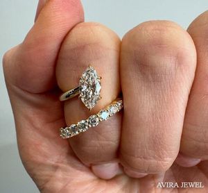 Anillo de Compromiso Premium con Diamante Moissanite de 1 Quilate, EF VVS, para Mujer, Chapado en Oro Amarillo/Blanco/Rosa de 10k, 14k, 18k, Joyería Nupcial - Product Image 6