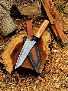 มีดเชฟทองแดงดามัสกัสพร้อมปลอก มีดทำครัวระดับพรีเมียม ผู้จัดจำหน่ายมีดเชฟสไตล์ญี่ปุ่น เครื่องมือเชฟมืออาชีพ OEM AR KNIVES IND - Product Image 4