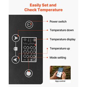 Frigorifero per Auto DC 12/24V AC100-240V con Controllo APP, Frigo Elettrico 4F 68F, Compressore da 16 Pollici, 4 Gradi F a 68 Gradi F, Frigo per Auto - Product Image 5