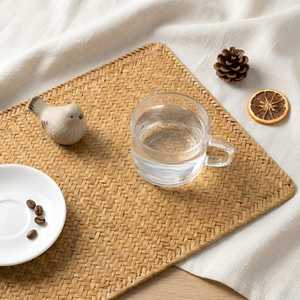 Set de table rectangulaire en bambou classique, tissé à la main, durable, naturel, écologique, pour la maison, le restaurant, l'hôtel, utilisation B2B - Product Image 2