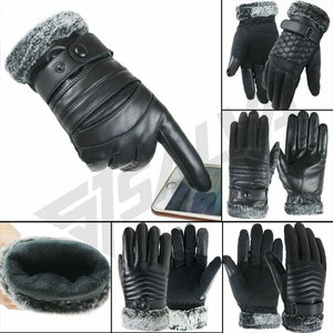 Guantes Negros de Cuero Genuino, Nuevo Diseño de Moda, Guantes de Cuero para Damas, Cálidos para el Invierno, de Pakistán - Product Image 6