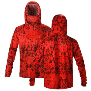Sudadera de Pesca Unisex con Estampado Digital UPF 35 Anti-UV, Manga Larga, Diseño Sólido, Ropa para Exteriores, Logotipo Frontal, Forro Polar - Product Image 3