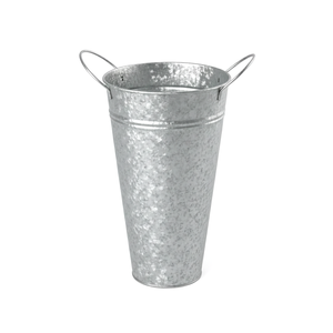 Vases en métal galvanisé de style farmhouse français pour la décoration de la maison et porte-parapluie - Product Image 1