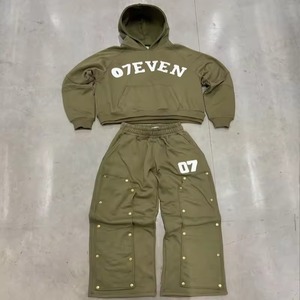 Men Women Custom Tracksuit Sportswear Set Wholesale Manufacturer OEM ODM Private Label Gym Training Jogging Athletic Wear Custom - Product Image 6