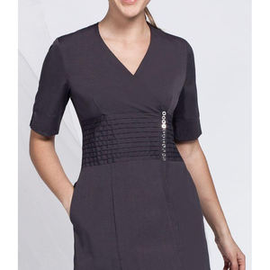 Nouvelle Tunique de Salon de Beauté Personnalisée, Uniforme Élastique pour Manucure et Spa, Blouse de Travail avec Dentelle Ajustable Tricotée pour Femmes Grandes Tailles - Product Image 6