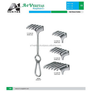Retractor Profesional A-1 VERITAS de 25 cm con Puntas Cónicas, Instrumento Quirúrgico Ortopédico, Certificado ISO CE, Reutilizable - Product Image 5