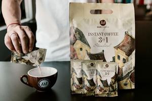 HANCOFFEE 3-in-1 Spray-Dried Instant Coffee Powder Non-Dairy Creamer <b>Cereal</b> Nut Bitter Flavor Medium Roast <b>Box</b> Supplier OEM/OD - Product Image 4