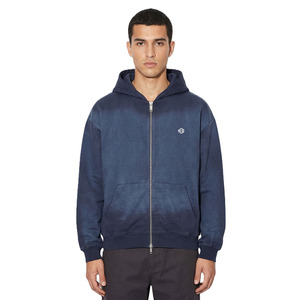 Sudaderas con capucha con cremallera de algodón y felpa, estilo desgastado, oversize, streetwear, con cremallera completa, ajuste holgado, logotipo personalizado, fabricación a granel, suministro. - Product Image 1