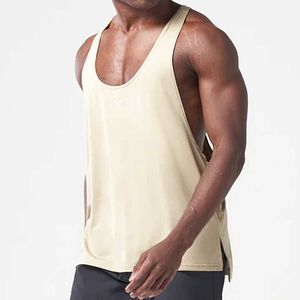 100% Cotton Y-Back Tank Top for <b>Men</b> Quick Dry <b>Stringer</b> <b>Vest</b> for Fitness Gym Training Workout Muscle Shirt <b>Stringers</b> Plus Size - Product Image 1