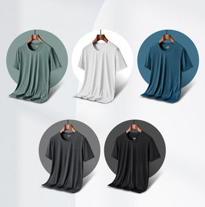 T-shirts de course athlétiques personnalisés à logo imprimé, 100 % coton respirant, anti-rétrécissement, séchage rapide, à prix abordable - Product Image 6