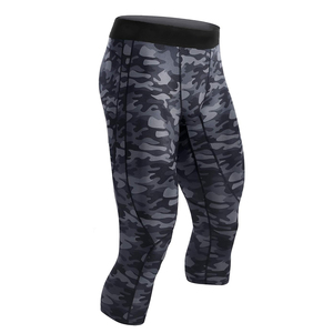 <b>Men's</b> Camouflage <b>Compression</b> Pants Elastic Waist Spandex Polyester <b>Compression</b> Pants Sports Leggings Gym <b>Tights</b> - Product Image 2