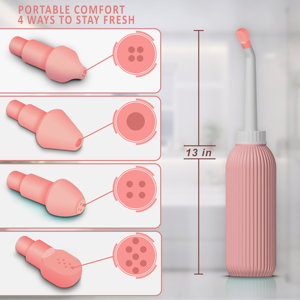 ขวดน้ำยาล้างจุดซ่อนเร้น OTICA รุ่น Eco-Friendly สำหรับการดูแลหลังคลอด แบบพกพา พร้อมอุปกรณ์ล้างทำความสะอาดบริเวณทวารหนัก ผลิตจากวัสดุ EVA - Product Image 3