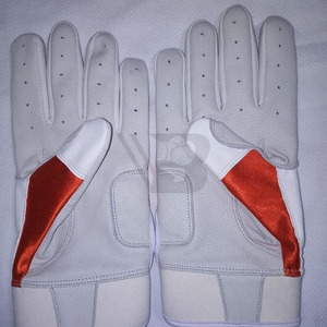 ถุงมือเบสบอลหนังแท้สีดำทออย่างทนทาน ระบายอากาศได้ดี แห้งเร็ว ไซส์ XXL สำหรับผู้ชาย/ผู้หญิง ปิดด้วยแถบตีนตุ๊กแก ซ้าย/ขวา - Product Image 2