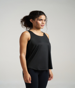 Top sin mangas con pliegues para mujer, blusa holgada de poliéster sin mangas, blusa de verano ligera, transpirable, informal, elegante, para exteriores - Product Image 3