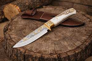 Cuchillo Drop Point Zombie con Hoja de Acero Inoxidable y Mango Decorativo de 0.6mm de Grosor - Product Image 2