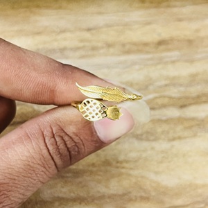Latest High Demand Pineapple <b>Ring</b> Boho Brass <b>Rings</b> For Women 18k Gold Plated Fruit <b>Statement</b> Dainty Jewelry Wholesale/OEM/ODM - Product Image 6