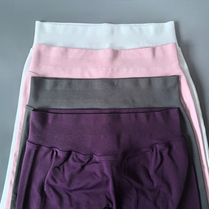 Custom Logo Nylon Fitness Gym Yoga Pants Active Wear <b>Pocket</b> Breathable High Waist Scrunch Butt Yoga <b>Leggings</b> for Women - Product Image 2