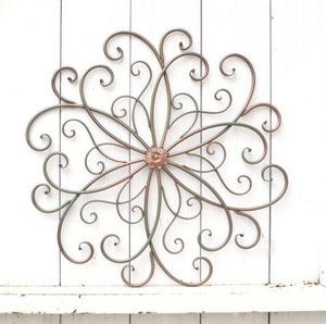 Wrought Iron Metal Wall Art Wall <b>Decor</b> for Home Living Room Decoration Antique Finished Custom Wall Hanging Arts - Product Image 2