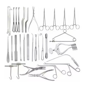 Stainless Steel Cranial Surgery Set 32pcs Neuro Craniotomy Spinal Neurosurgery Instruments By <b>Blush</b> Surgical - Product Image 1